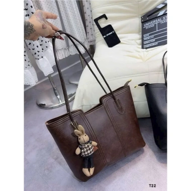 Túi Xách Nữ Tote Công Sở Đeo Vai Tặng Móc Thỏ Siêu Xinh Đi Học Đi Làm Giá 89.000đ