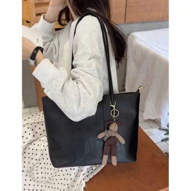 Túi Xách Nữ Tote Công Sở Đeo Vai Tặng Móc Thỏ Siêu Xinh Đi Học Đi Làm Giá 89.000đ