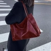 Túi Xách Nữ Tote Công Sở Hai Dây Da Trơn Mềm Đựng A4 - Đi Chơi Du Lịch 124k 9