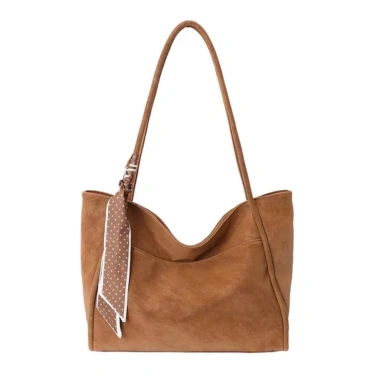 Túi xách nữ tote công sở Hàn Quốc da PU cao cấp, rộng A4, 3 màu basic + charm cún DUYÊN CƯỜNG - chỉ 32.000 VND 2