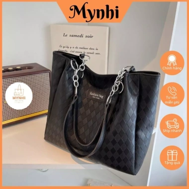 Túi xách nữ tote da PU công sở Hàn Quốc, vừa A4, giá rẻ 66.000 - MYNHI SMN706 2