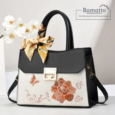 Túi xách nữ trung niên BAMATTO TC73 size 29cm sang trọng - Quà mẹ 359.000đ
