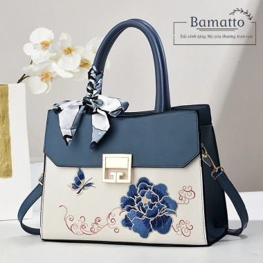 Túi xách nữ trung niên BAMATTO TC73 size 29cm sang trọng - Quà mẹ 359.000đ