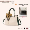 Túi xách nữ trung niên sang trọng SHE KOREA - quà mẹ, kèm khăn quấn, chỉ 450k