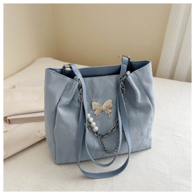 Túi xách nữ vintage da nhung công sở, đeo vai, phối xích ngọc - Giá chỉ 81.000đ 7