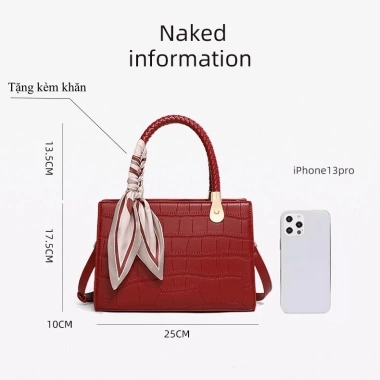 Túi xách nữ YADASI TX04 quai xách sang trọng, phù hợp trung niên, tặng mẹ, giảm giá 20% chỉ 329.000đ