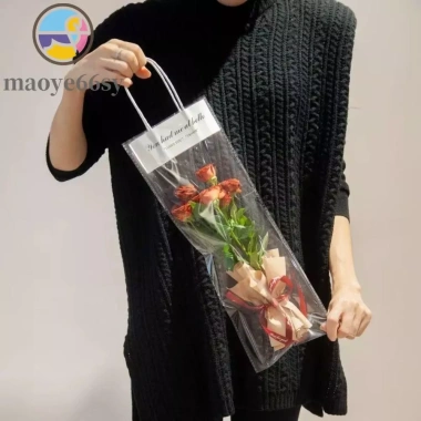 Túi xách PVC MAOYE66SY – Túi hoa hồng chống nước, cầm tay, đóng gói hoa Valentine, giá ưu đãi 84.700đ