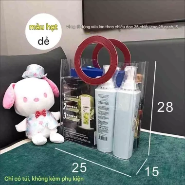 Túi Xách PVC Quai Tròn Trong Suốt - Thời Trang Mua Sắm Đa Năng Giá Chỉ 29.900 VNĐ 5