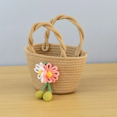 Túi xách sợi cotton đan cói đi biển du lịch chụp hình, dễ thương sang chảnh, thời trang - Giá 59.000đ