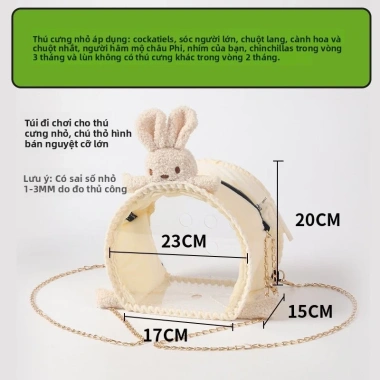 Túi Xách Thú Cưng Ba Lô Vẹt, Chuột Hamster, Sóc, Nhím, Chinchilla, Thỏ - Giá 231.647 VND