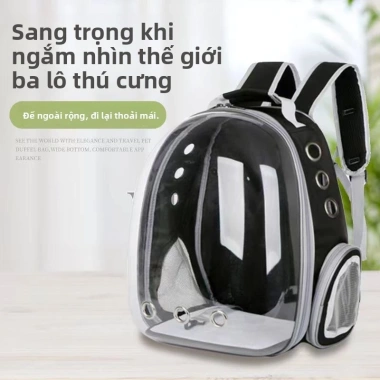 Túi xách thú cưng trong suốt ngoài trời, hộp mèo và ba lô tích hợp, giá 97.527 VND