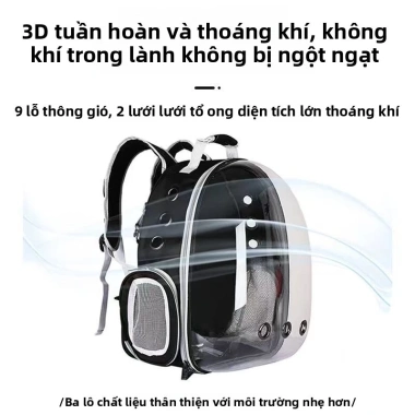 Túi xách thú cưng trong suốt ngoài trời, hộp mèo và ba lô tích hợp, giá 97.527 VND