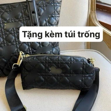Túi xách tote công sở trần trám - Đựng Laptop A4, tài liệu, tặng túi trống, chỉ 190k