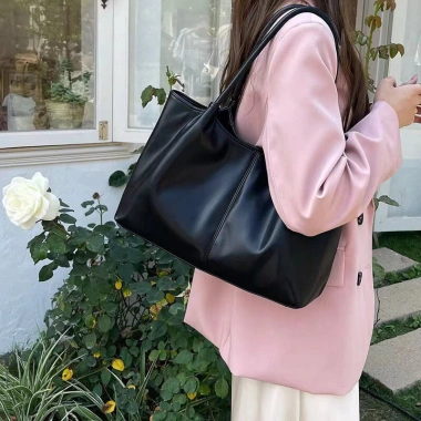 Túi xách tote da PU mềm, túi đeo vai nữ thời trang Hàn Quốc - Giá chỉ 95.000₫