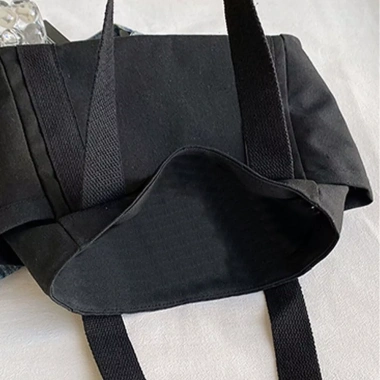 Túi Xách Tote Đeo Vai Vải Bố Nhẹ Khóa Kéo Thiết Kế Trái Cây Dày Bền Quà Tặng