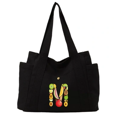 Túi Xách Tote Đeo Vai Vải Bố Nhẹ Khóa Kéo Thiết Kế Trái Cây Dày Bền Quà Tặng 10 Túi Xách Tote Đeo Vai Vải Bố Nhẹ Khóa Kéo Thiết Kế Trái Cây Dày Bền Quà Tặng 10