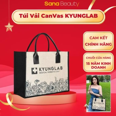 Túi xách tote KYUNGLAB Canvas Cói Vintage size to, khóa kéo tiện lợi 125k VND