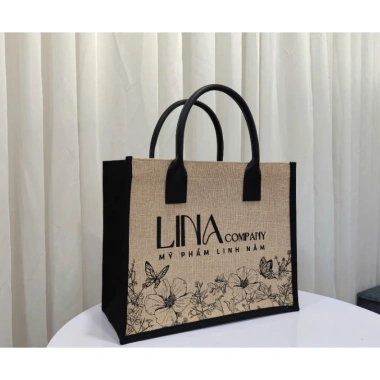 Túi xách tote KYUNGLAB Canvas Cói Vintage size to, khóa kéo tiện lợi 125k VND 3