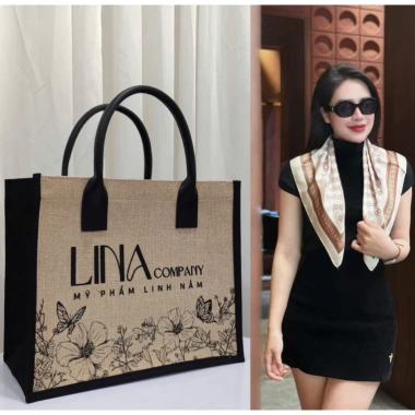 Túi xách tote KYUNGLAB Canvas Cói Vintage size to, khóa kéo tiện lợi 125k VND 10