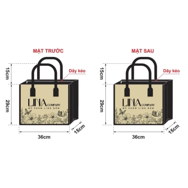 Túi xách tote KYUNGLAB Canvas Vintage size to, khóa kéo tiện lợi, giảm 22% chỉ 132.000₫ 3