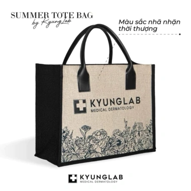 Túi xách tote KYUNGLAB Canvas Vintage size to, khóa kéo tiện lợi, giảm 22% chỉ 132.000₫ 4
