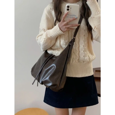 Túi xách tote nữ da PU mềm Hàn Quốc - Đeo vai thời trang, hobo basic công sở, đi học, đi chơi, giảm còn 129k 5