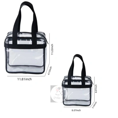 Túi xách trong suốt đựng mỹ phẩm trang điểm 2 quai tiện lợi Giá 72.000đ 7