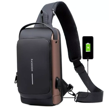 Túi Xe Máy Nam Chống Trộm Đa Chức Năng Đeo Chéo USB - Giá chỉ 142.000₫