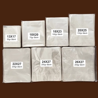 Túi Xếp Đáy 1kg Đựng Bánh Kẹo, Túi Đáy Vuông Trong Suốt Nhiều Size - Giá 115.000