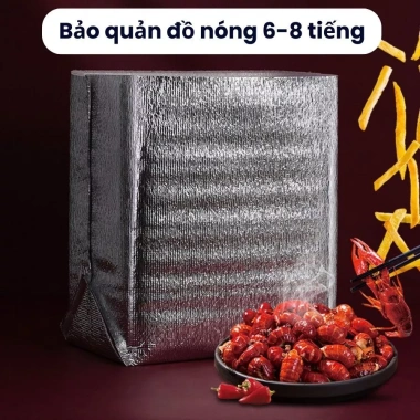 Túi Xốp Bạc SAMHOME Đáy Đứng Giữ Nhiệt Nóng Lạnh, Bảo Quản Thực Phẩm, Giá 43.000₫ 5