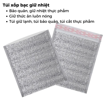 Túi Xốp Bạc Samhome Giữ Nhiệt Niêm Phong - Bảo Quản Thực Phẩm, Giá 36.750₫