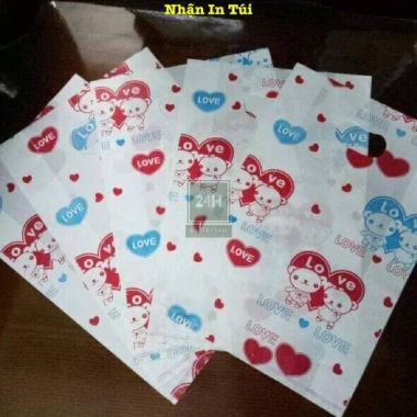 Túi xốp hình 0.5-1kg Đỡ Thương – Túi HD, bọc ni lông in hình, gói hàng cho shop 5