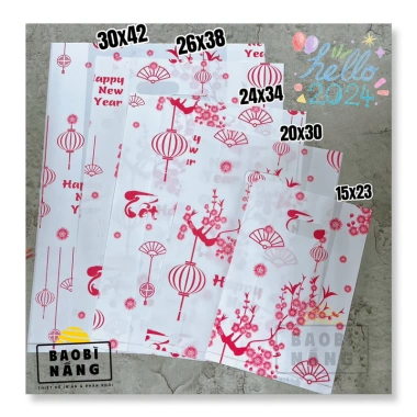 Túi Xốp In Hình Đựng Quà Tết, Bánh Kẹo, Quần Áo - Giá 25.000, Chất Lượng Cao 2
