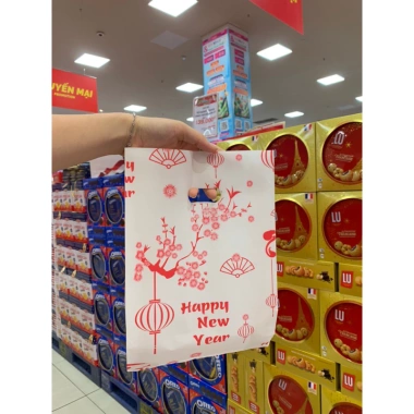 Túi Xốp In Hình Đựng Quà Tết, Bánh Kẹo, Quần Áo - Giá 25.000, Chất Lượng Cao 5
