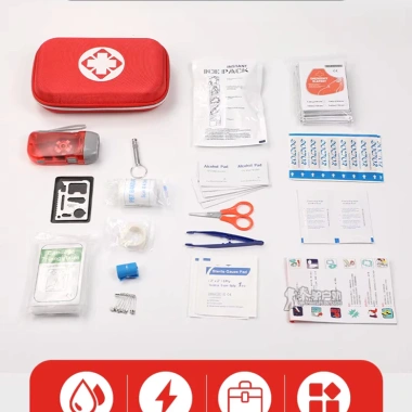 Túi y tế cá nhân 17 món Khẩn Cấp - Bộ First Aid Kit đầy đủ, giá ưu đãi 185.000₫