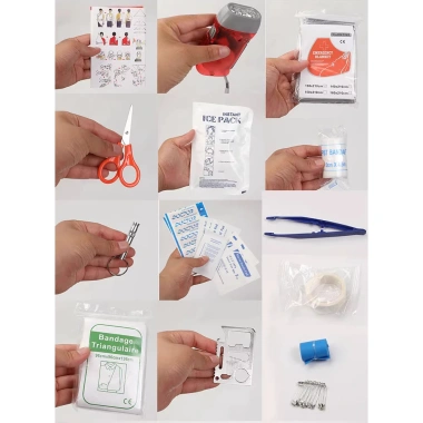Túi y tế cá nhân 17 món Khẩn Cấp - Bộ First Aid Kit đầy đủ, giá ưu đãi 185.000₫