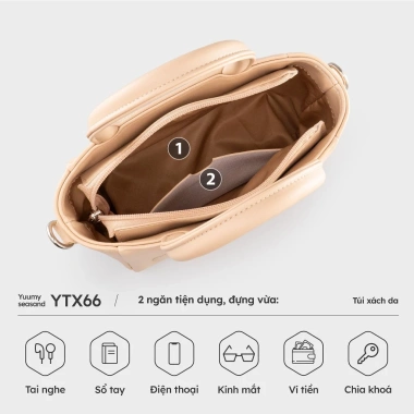Túi Yuumy thời trang nữ họa tiết bông hoa Túi xách da Seasand YTX66 giảm còn 229.000đ 7