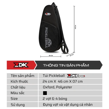 Túi ZDK PK2 v PK1 Đựng Vợt Pickleball Chính Hãng - Giá ưu đãi 42.000 VND 5 Túi ZDK PK2 v PK1 Đựng Vợt Pickleball Chính Hãng - Giá ưu đãi 42.000 VND 5