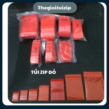 Túi Zip 100c Đỏ Đựng Đồ Nhỏ Tiện Dụng - Size VietBuy Giá Chỉ 60.000 VND