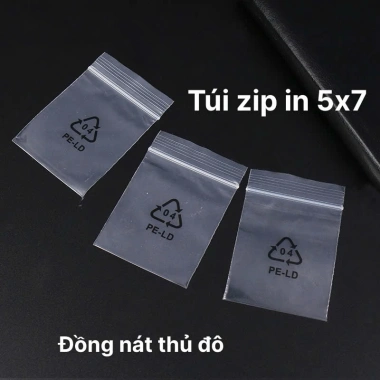 Túi zip chỉ trắng 5x7 (50c‑100c) - Đựng linh kiện, phụ kiện, giá chỉ 20.000đ - Shop Đồng Nát Thủ Đô