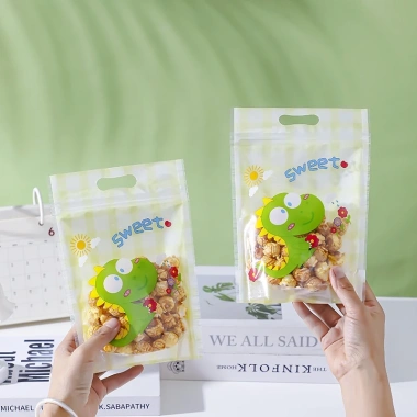 Túi zip đa dạng họa tiết 15.5x22.5x6 cm - Đựng bánh kẹo, trà, hoa, giảm giá 63k 8