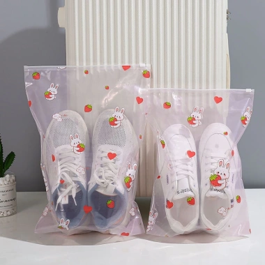 Túi Zip Đựng Giày, Quần Áo Trong Suốt - Họa Tiết Hoạt Hình Dễ Thương, Giá 18.546₫
