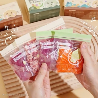 Túi Zip Đựng Thực Phẩm Bé Nhiều Kích Cỡ Dễ Ghi Chú, Tái Sử Dụng, Giá 28.000₫