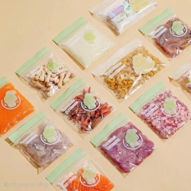 Túi Zip Đựng Thực Phẩm Bé Nhiều Kích Cỡ Dễ Ghi Chú, Tái Sử Dụng, Giá 28.000₫