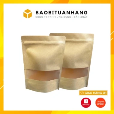 Túi Zíp Giấy Cửa Sổ Tràn 1kg - Đẹp, Giá Gốc 43.050, Giảm Đến 35.000 VNĐ