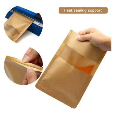Túi Zip Giấy Kraft 1KG Đáy Đứng Có Cửa Sổ - Đựng Thực Phẩm, Giá 120.000 VNĐ 6 Túi Zip Giấy Kraft 1KG Đáy Đứng Có Cửa Sổ - Đựng Thực Phẩm, Giá 120.000 VNĐ 6