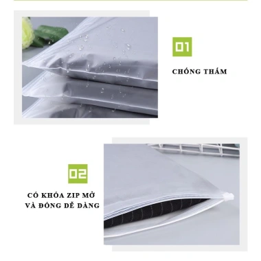 Túi ZIP Lụa Mờ Đủ Size Đựng Mỹ Phẩm, Trang Điểm, Giày Dép, Quần Áo, Phụ Kiện Du Lịch – Giá 14.100đ 5