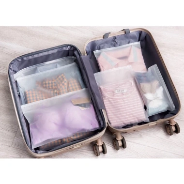 Túi Zip lụa mờ khóa kéo cho mẹ đi sinh - Đựng quần áo, giày dép, giá 4.500₫ - Bé Bơ Store