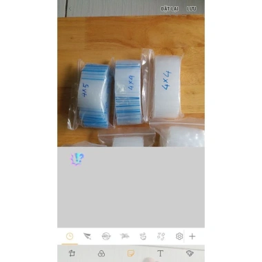 Túi zip mini nhỏ viền trắng dày đẹp - Bịch 100 cái, nhiều size, giảm còn 20.000₫ 2