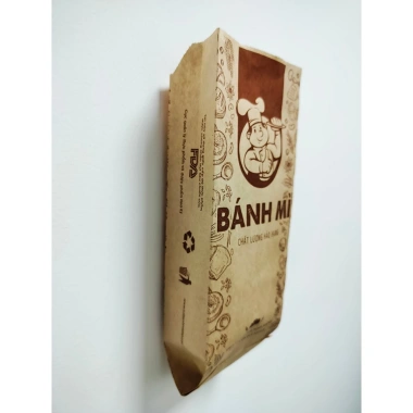 Túi/Bao bánh mì hảo hạng XẾP HÔNG Giấy Kraft nâu 1.000 túi, chỉ 290.000 VND 2